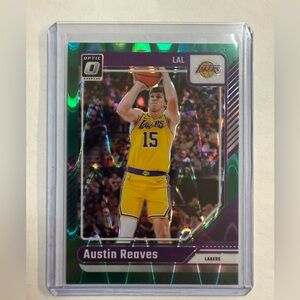 🔥2024-25 Panini Donruss Optic - Austin Reaves Green Seismic #140